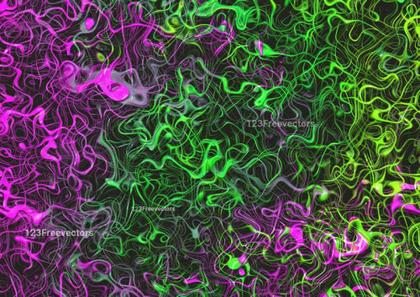 Neon Swirls Abstract