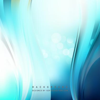 Turquoise Blue Wave Background
