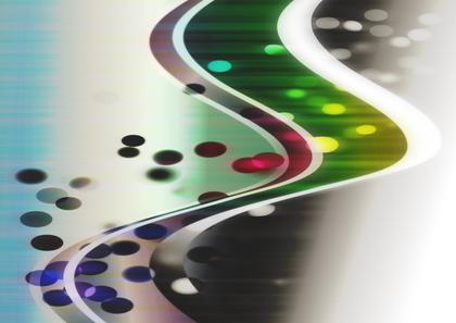 Abstract Wave with Orbs