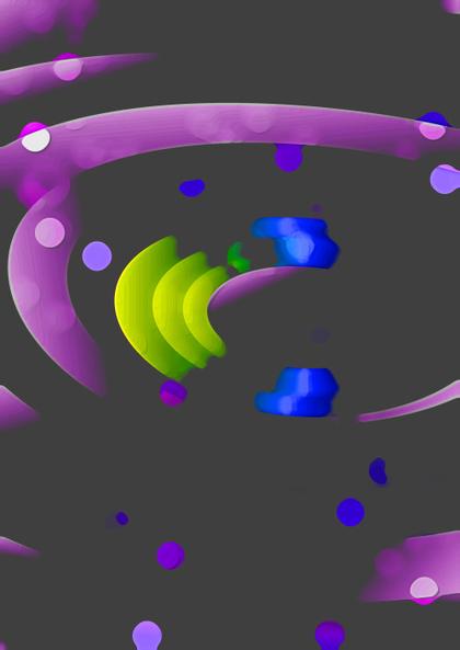 Abstract Shapes in Purple and Green