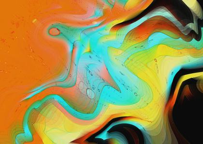 Flowing Abstract Composition