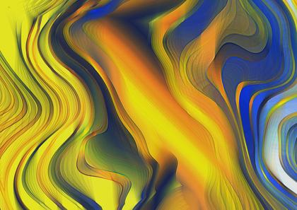 Wavy Abstract Composition