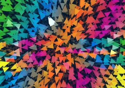 Colorful Triangle Burst
