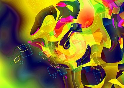 Swirling Colors Abstract