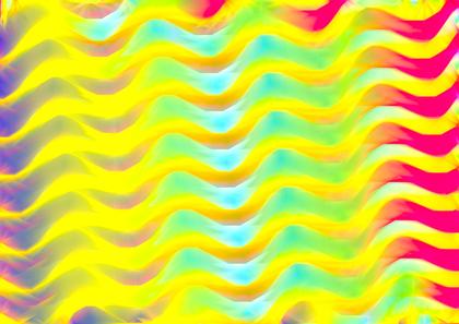 Wavy Yellow and Green Abstract