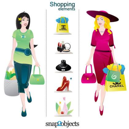 Shopping Characters and Elements