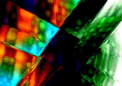 Abstract Glass Cube