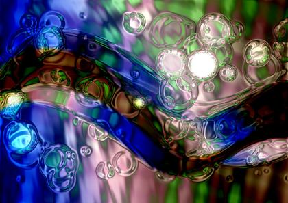 Bubbles and Waves Abstract