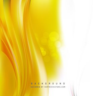 Abstract Yellow Wave Design Background