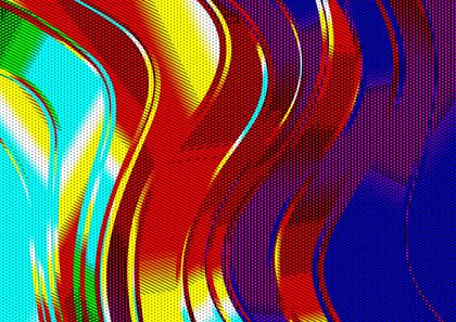 Wavy Lines of Color