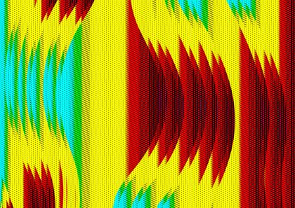 Abstract Burst of Color