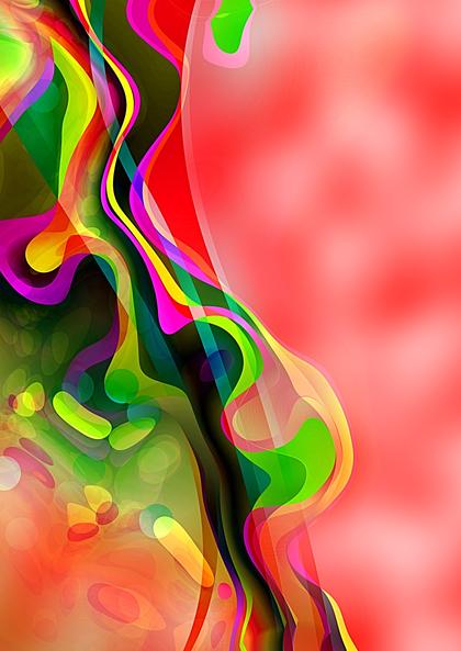 Abstract Wave of Color
