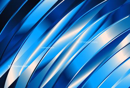 Blue Curved Abstract