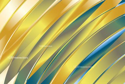 Blue and Gold Shiny Background