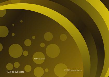 Golden Abstract Bubbles and Stripes