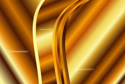 Golden Wave Abstract