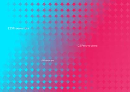 Blue and Pink Circle Gradient
