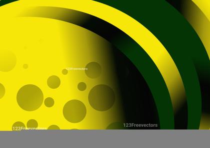Yellow and Green Abstract Circles