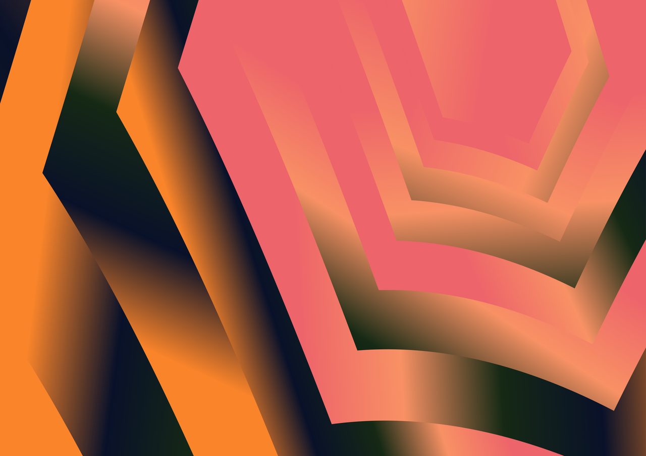 Abstract Hexagon Gradient Background