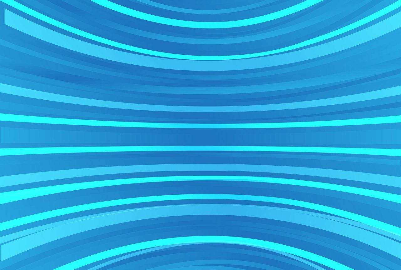 Abstract Blue Curved Lines Background