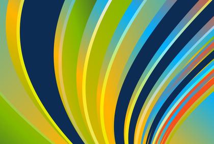 Abstract Colorful Ribbons