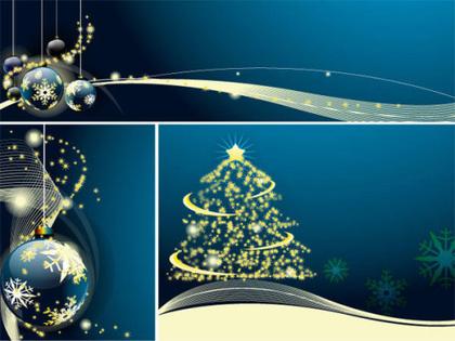 Merry Christmas & New Year Greeting Card, Banner Vector Free