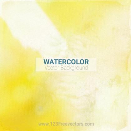 Abstract Yellow Watercolor Background