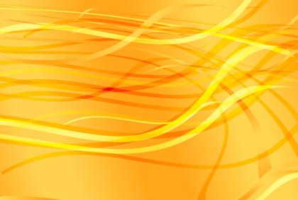 Orange Abstract Curves