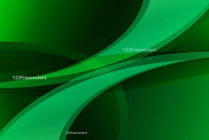 Green Curves Abstract