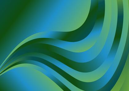 Free Download Blue and Green Gradient Wave Background Vector Eps