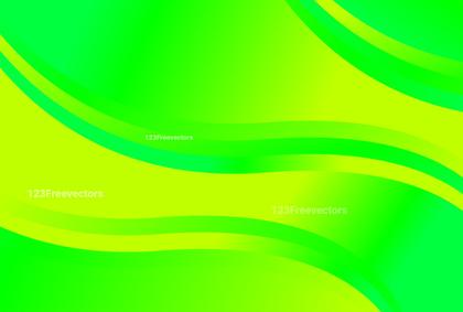 Green Wave Background