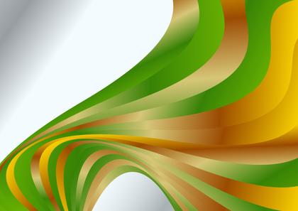 Free Download Wavy Orange and Green Gradient Background