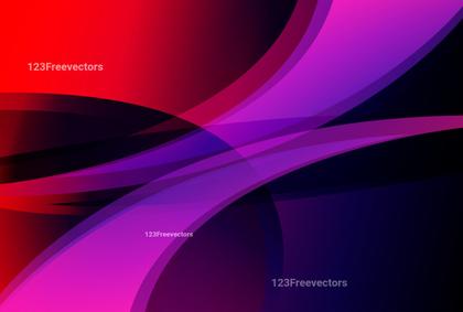 Wavy Pink Red and Blue Gradient Background
