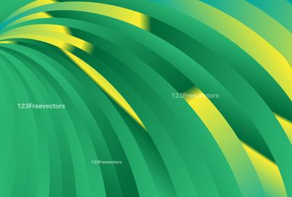 Abstract Green and Yellow Swirls