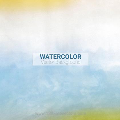 Light Blue and Yellow Watercolor Background