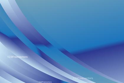 Blue Curved Lines Abstract
