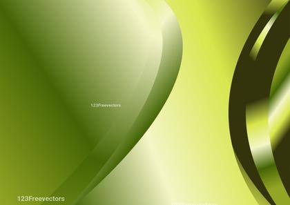 Abstract Green Wave Background