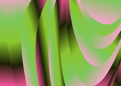 Pink and Green Gradient Curved Background