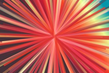 Burst of Red Rays