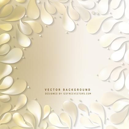 Light Beige Ornamental Drops Background