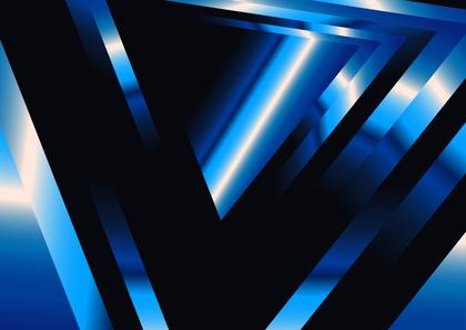 Blue Geometric Abstraction