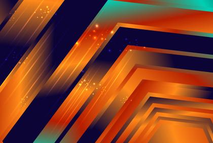 Blue and Orange Gradient Geometric Shapes Background