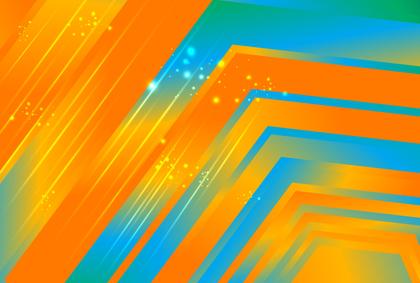 Blue and Orange Gradient Geometric Background Vector Eps