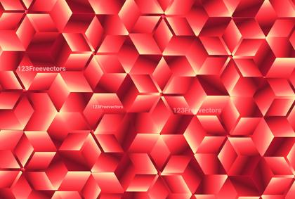 Red Geometric Cubes