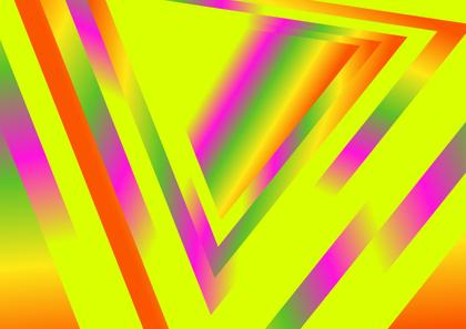 Geometric Shapes Pink Green and Yellow Gradient Background Graphic