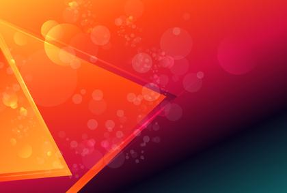 Free Download Abstract Orange and Red Gradient with Geometric Shapes