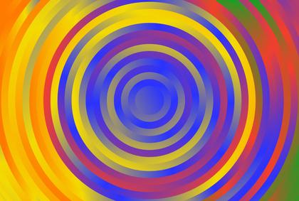 9 Red Yellow And Blue Concentric Circles Background | Free Vectors ...