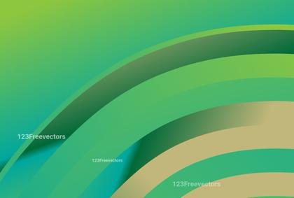 Brown and Green Gradient Quarter Concentric Circles Background