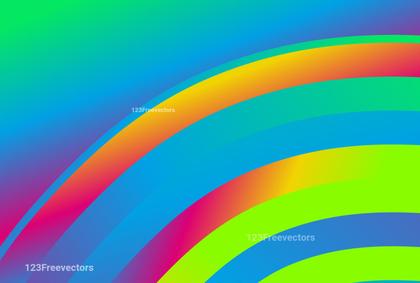 Blue Pink and Green Gradient Quarter Concentric Circles Background