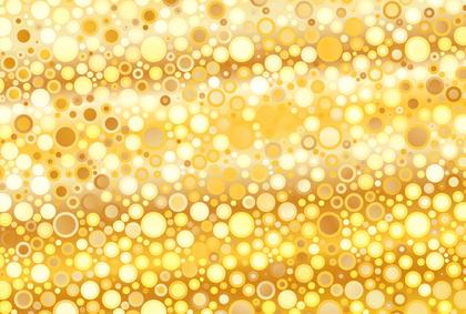 Golden Bubbles Abstract